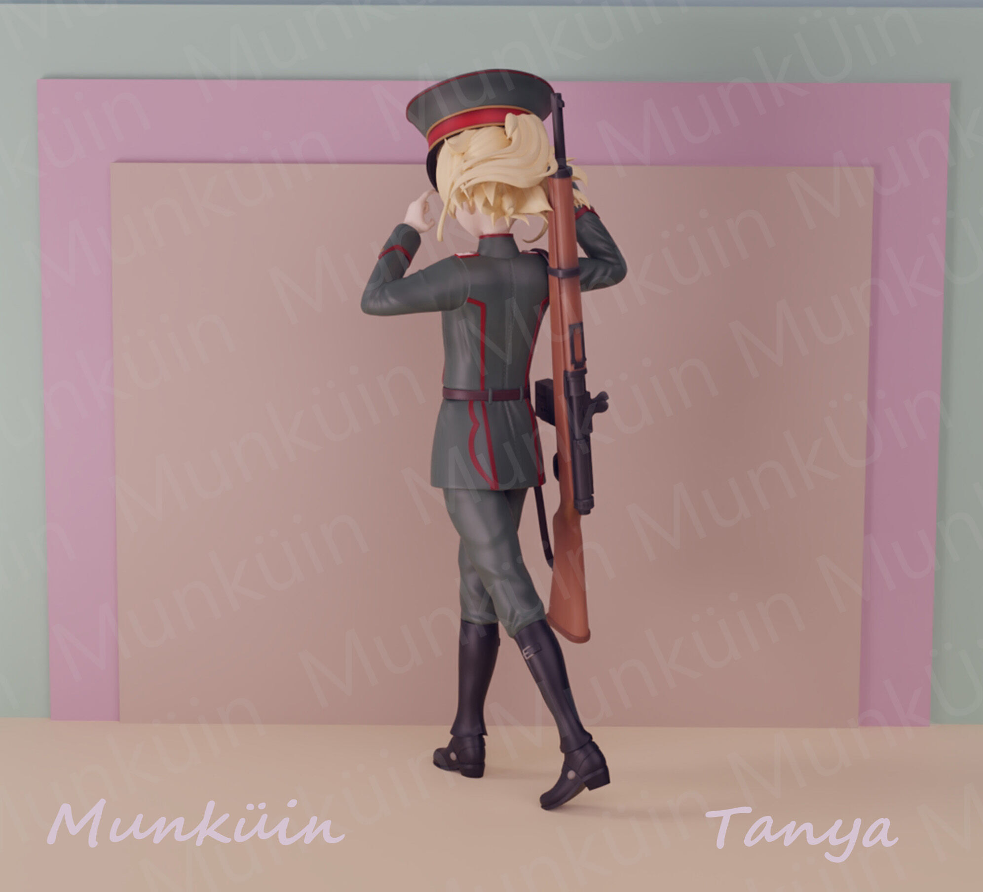 Tanya Fan art 3D print model_3