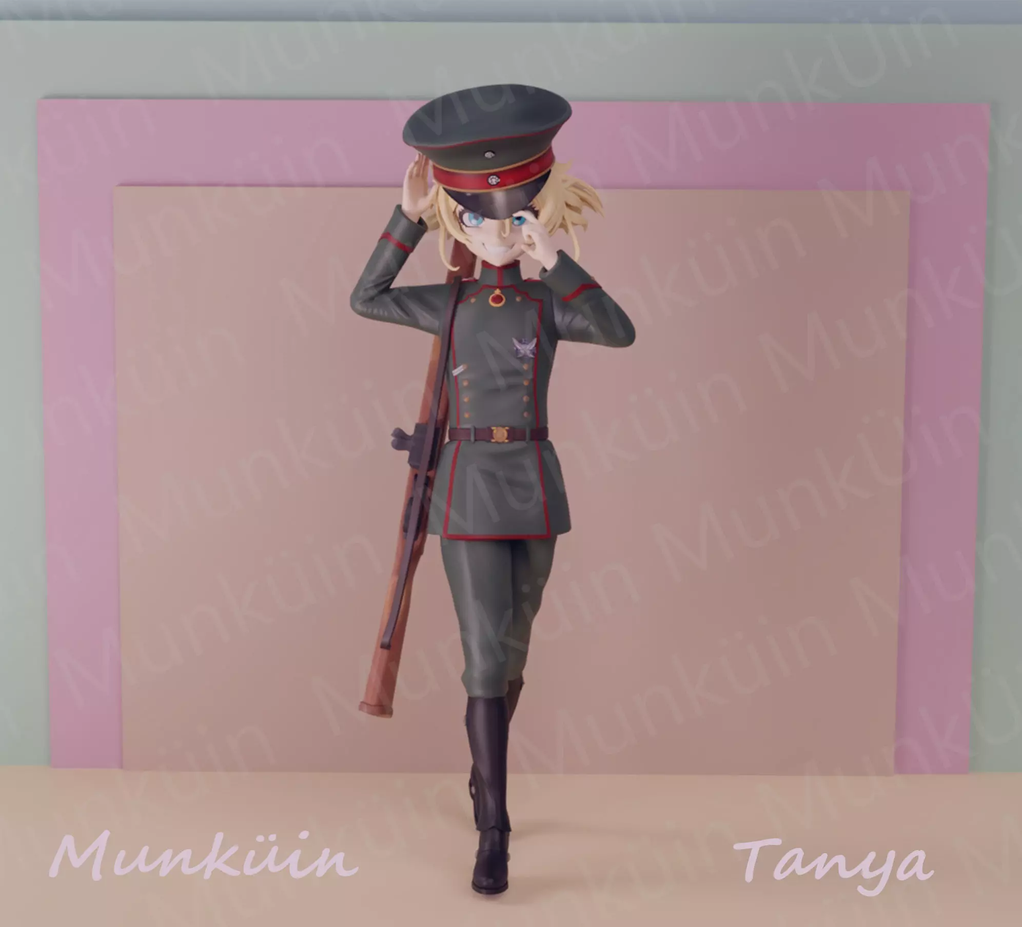 Tanya Fan art 3D print model_0