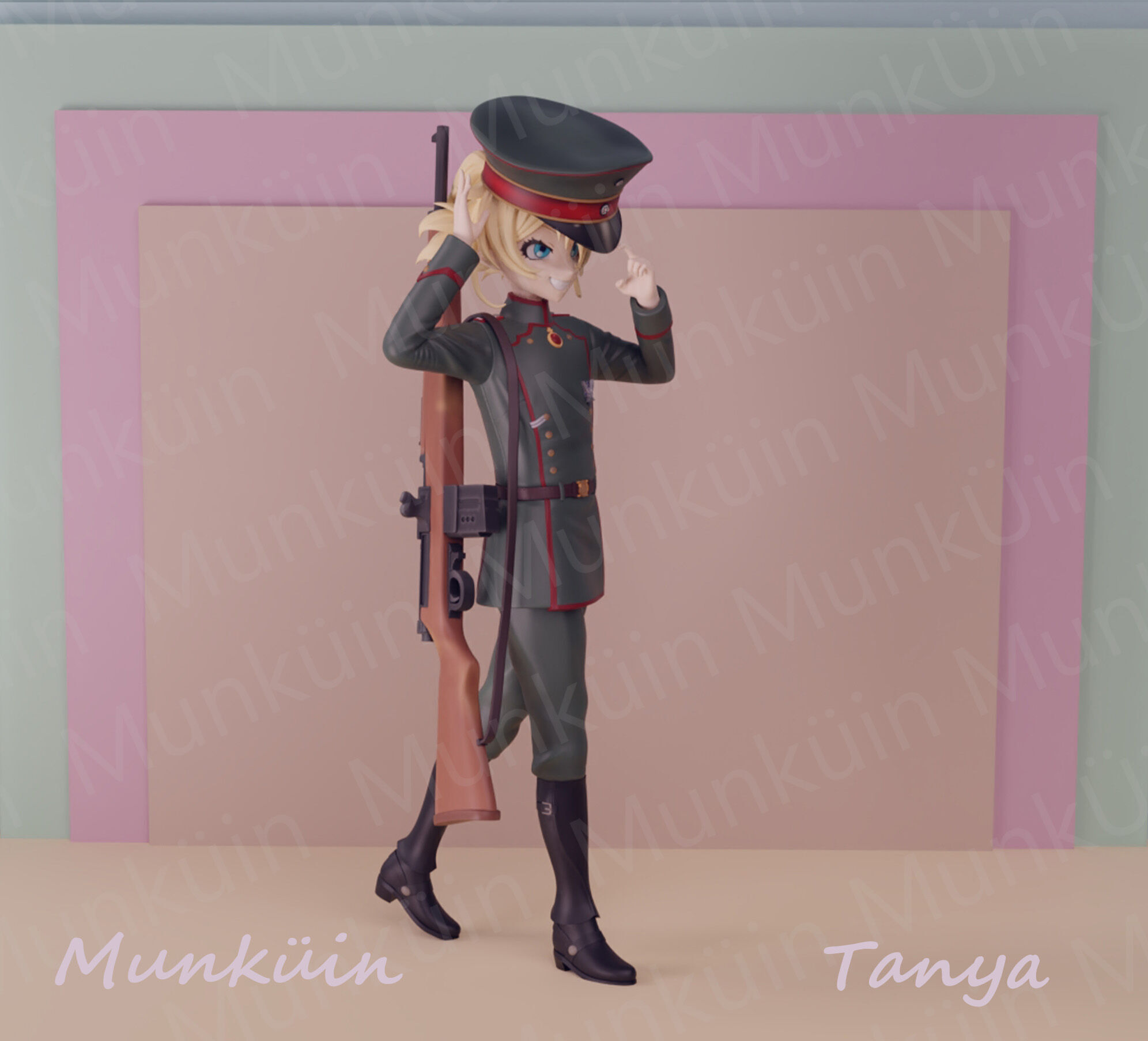 Tanya Fan art 3D print model_6