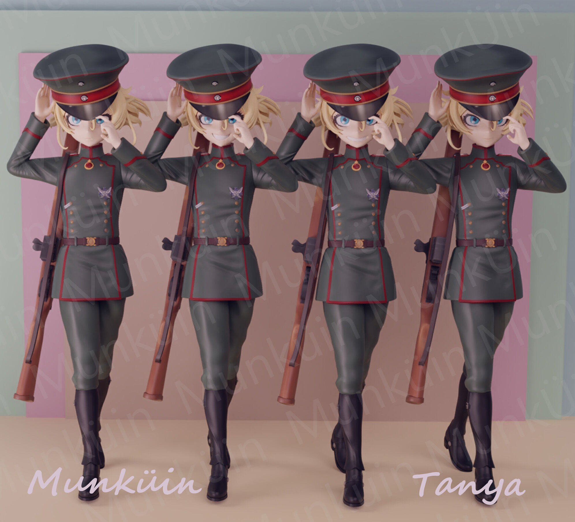 Tanya Fan art 3D print model_7