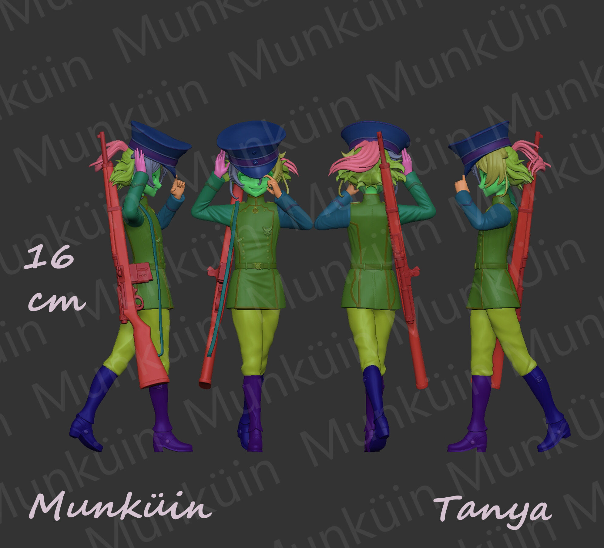 Tanya Fan art 3D print model_8