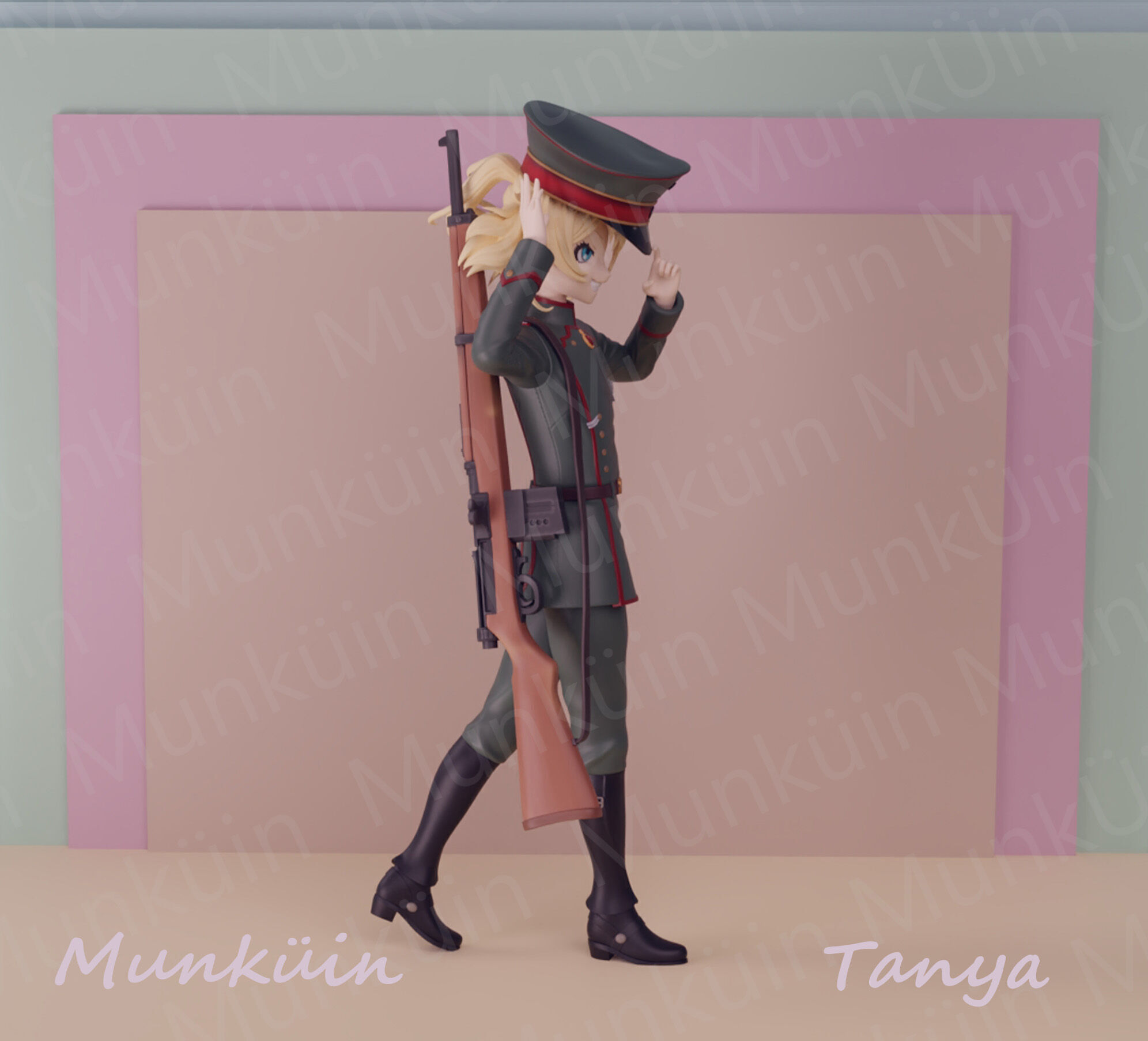 Tanya Fan art 3D print model_5