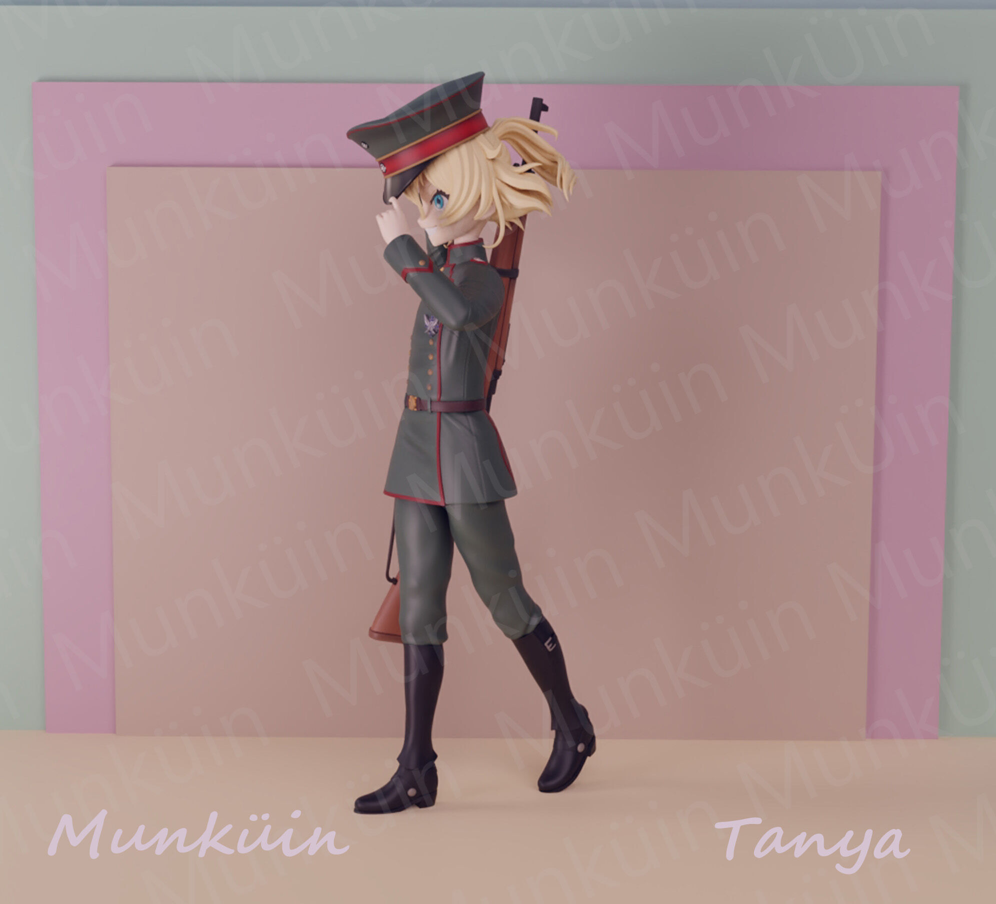 Tanya Fan art 3D print model_12