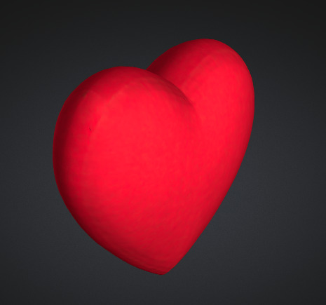 3D Heart Model Low-poly 3D model_4