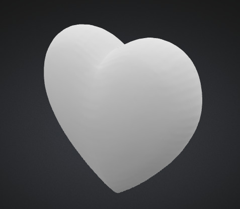 3D Heart Model Low-poly 3D model_3