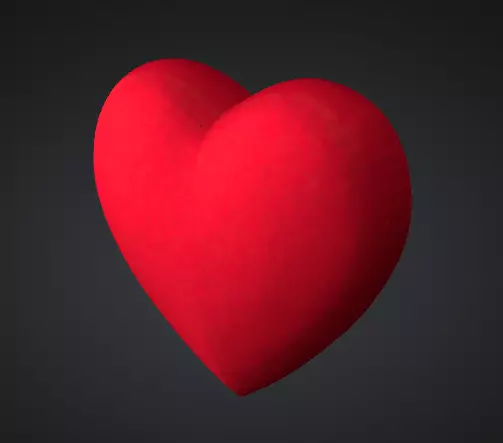 3D Heart Model Low-poly 3D model_0
