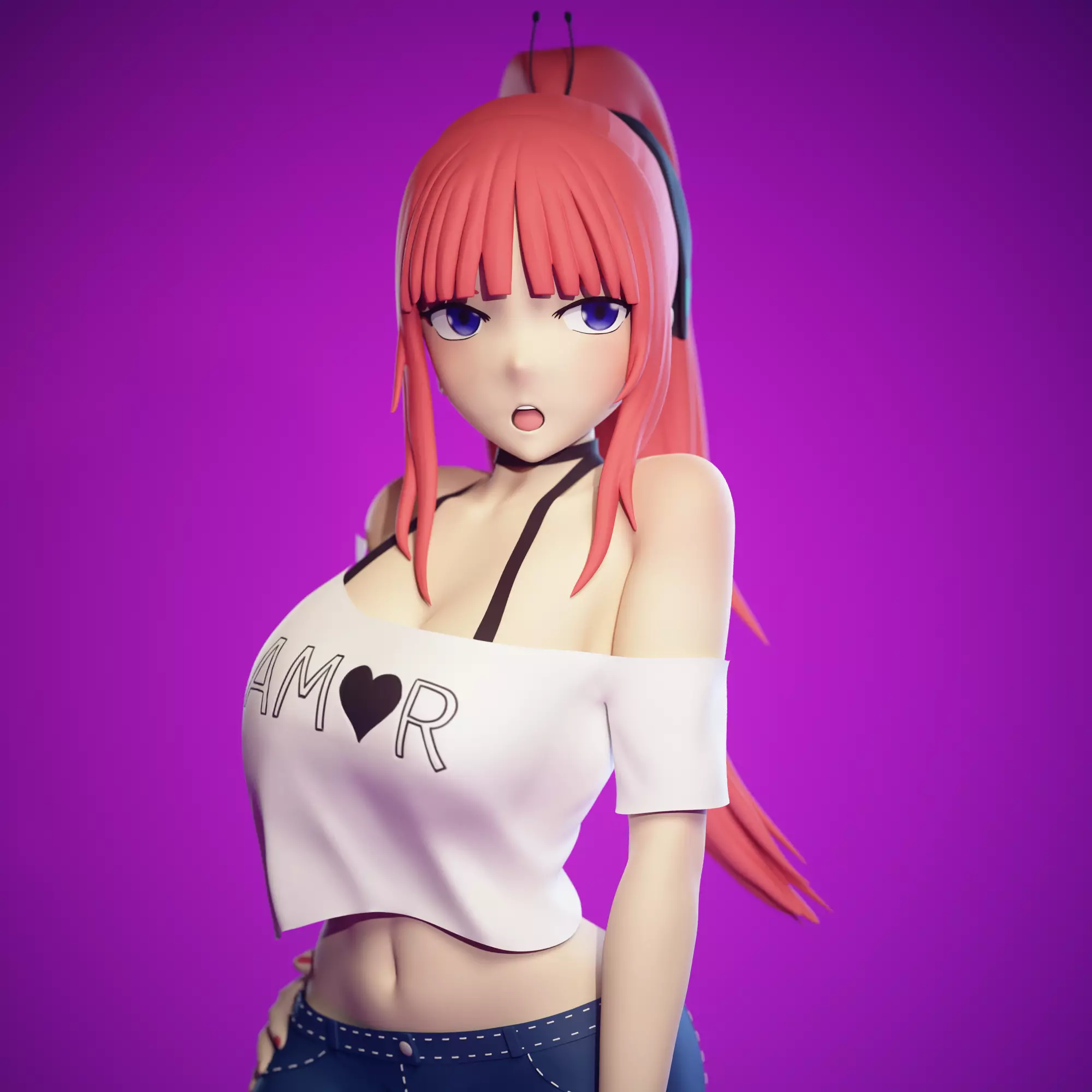 Nino Nakano - The Quintessential Quintuplets - Casual Outfit 3D print model