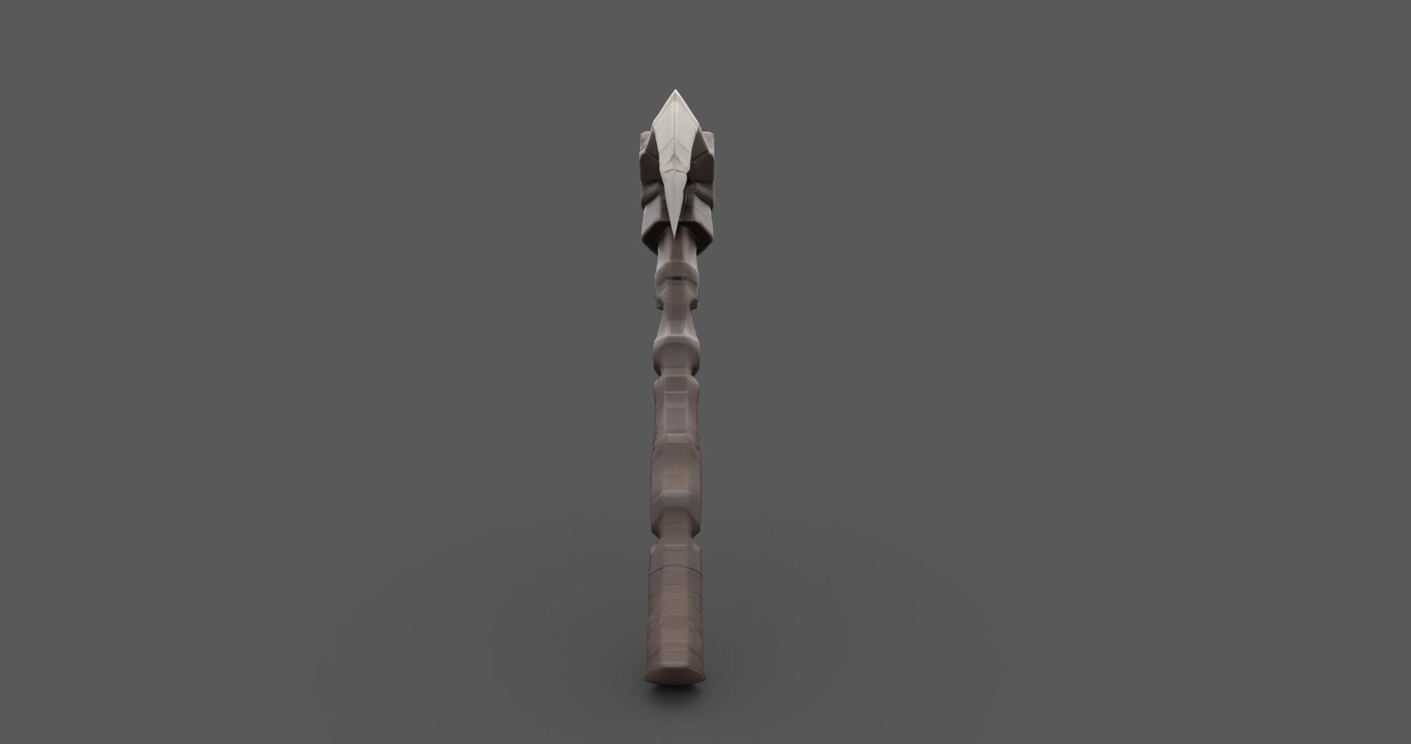 Ancient Bone Pickaxe - Game Ready 3D Asset Low-poly 3D model_1