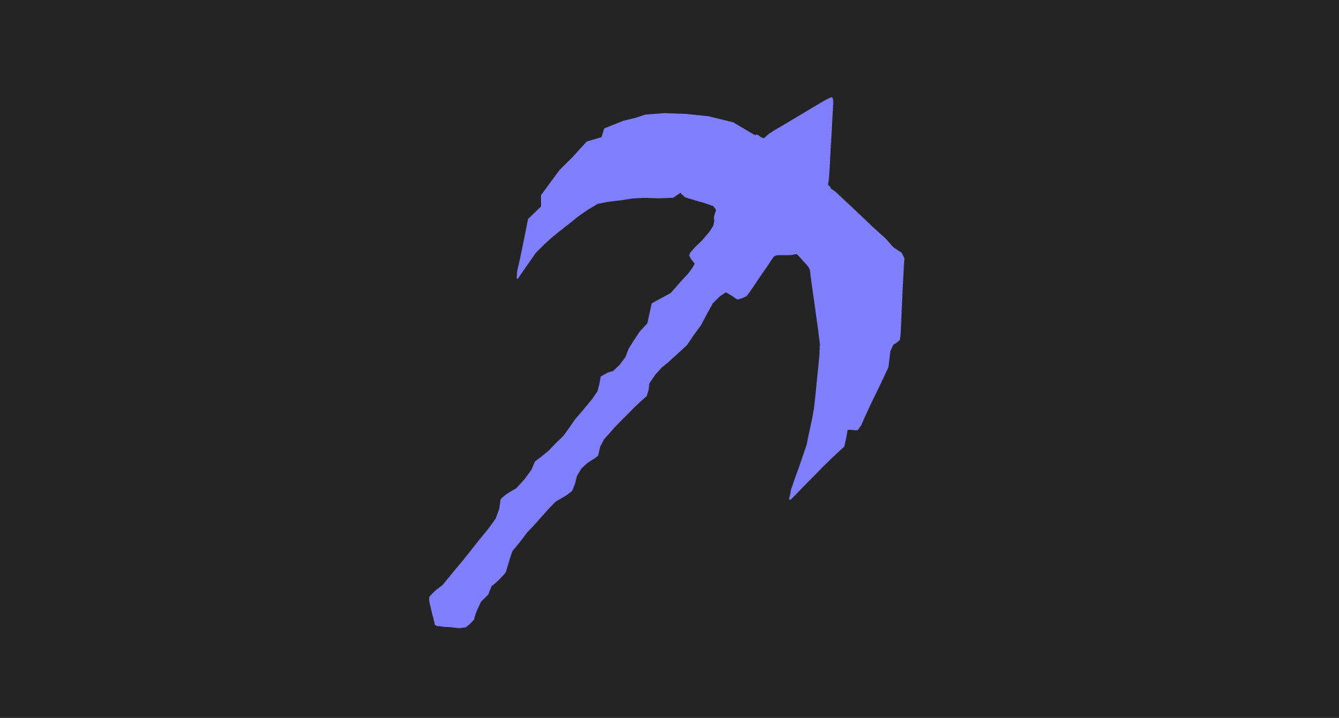 Ancient Bone Pickaxe - Game Ready 3D Asset Low-poly 3D model_14