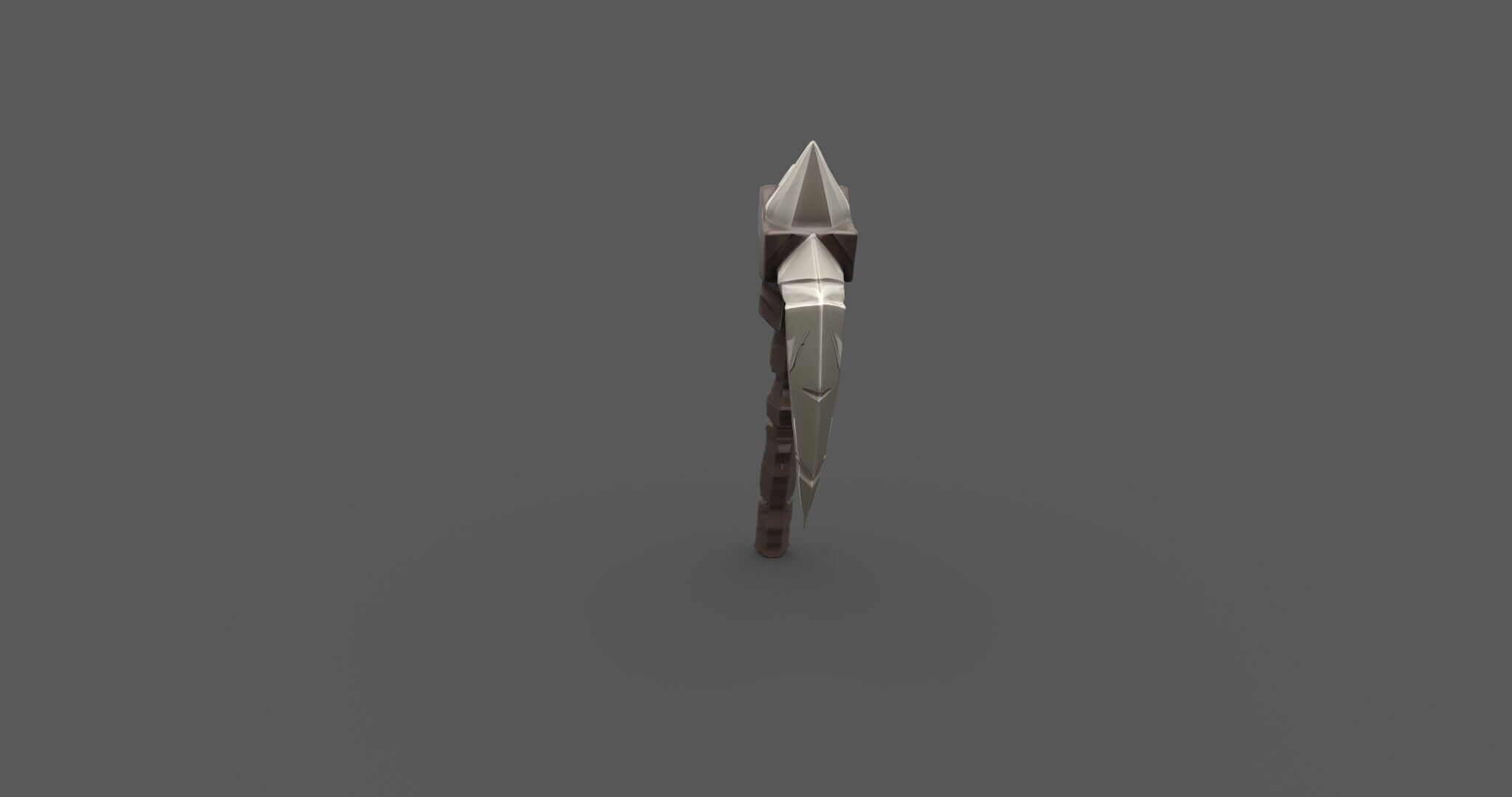 Ancient Bone Pickaxe - Game Ready 3D Asset Low-poly 3D model_25