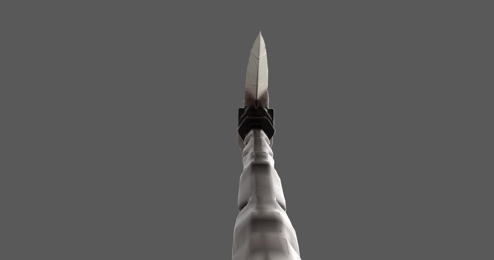 Ancient Bone Pickaxe - Game Ready 3D Asset Low-poly 3D model_9