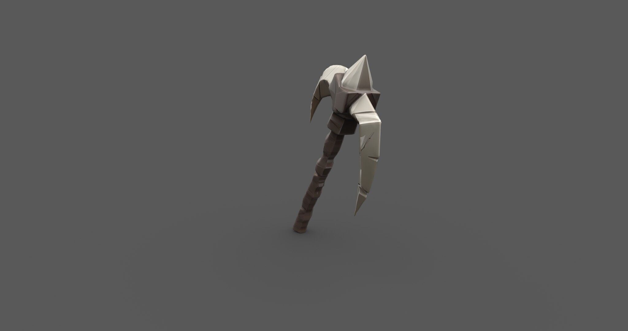 Ancient Bone Pickaxe - Game Ready 3D Asset Low-poly 3D model_22