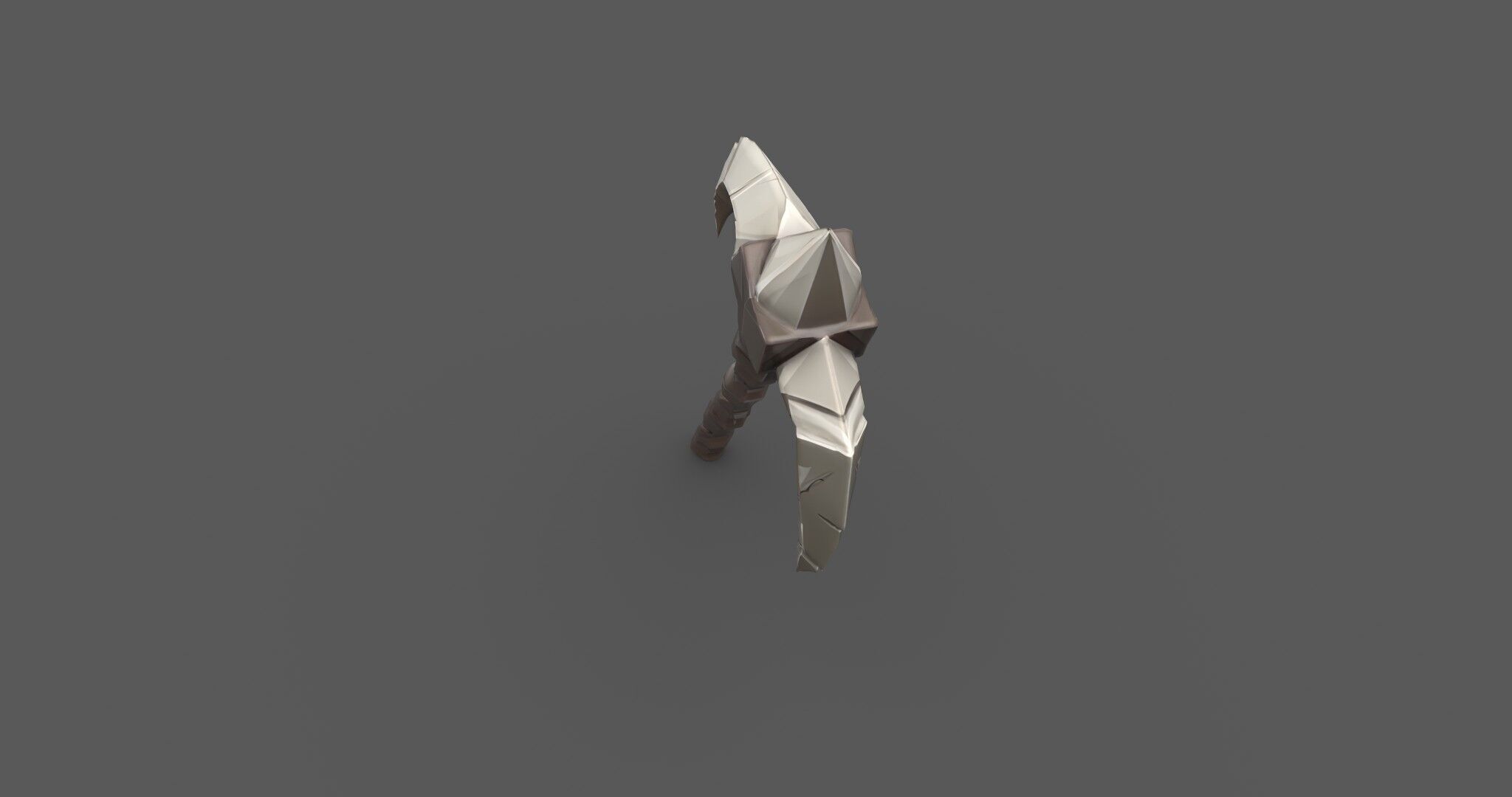 Ancient Bone Pickaxe - Game Ready 3D Asset Low-poly 3D model_3