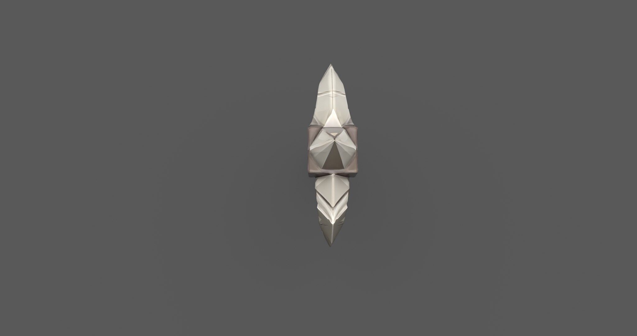 Ancient Bone Pickaxe - Game Ready 3D Asset Low-poly 3D model_5