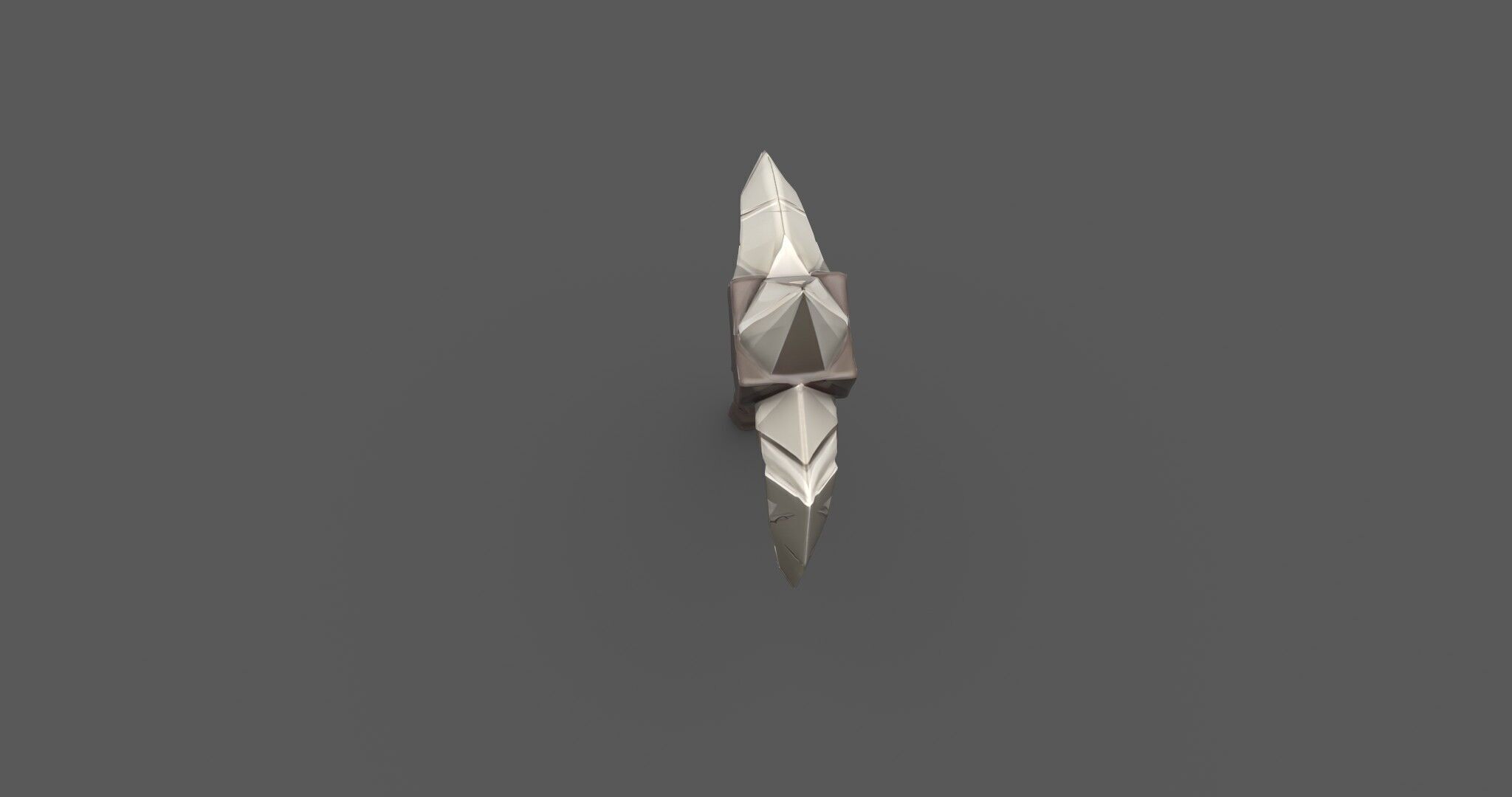 Ancient Bone Pickaxe - Game Ready 3D Asset Low-poly 3D model_4