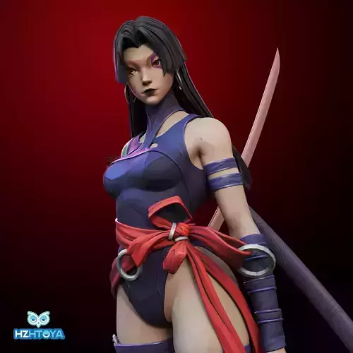 psylocke vengeance - marvel rivals fan art