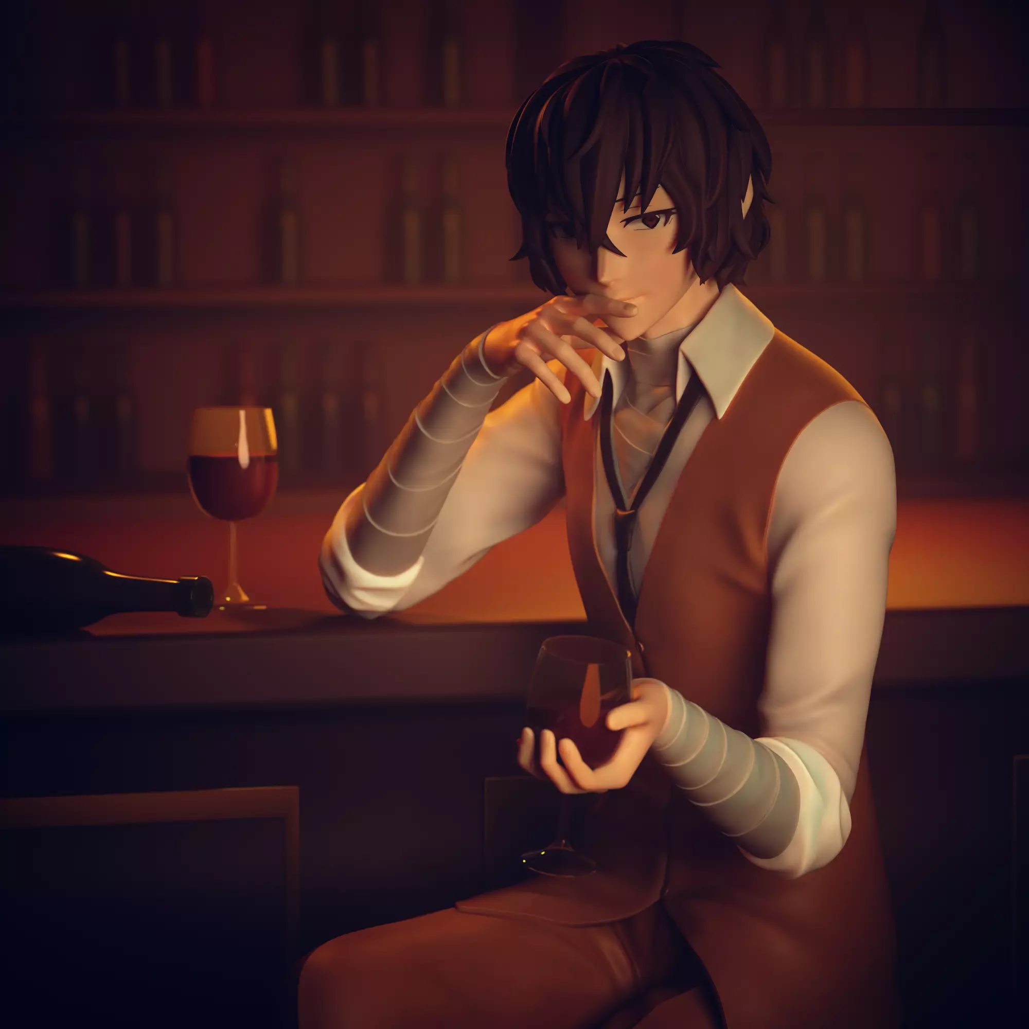 Osamu Dazai - Bungou Stray Dogs 3D print model_0