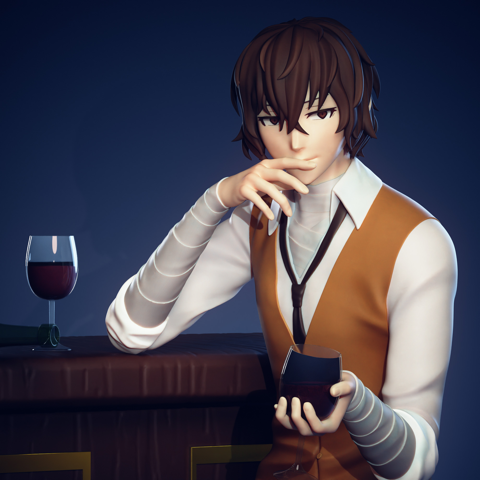 Osamu Dazai - Bungou Stray Dogs 3D print model_2