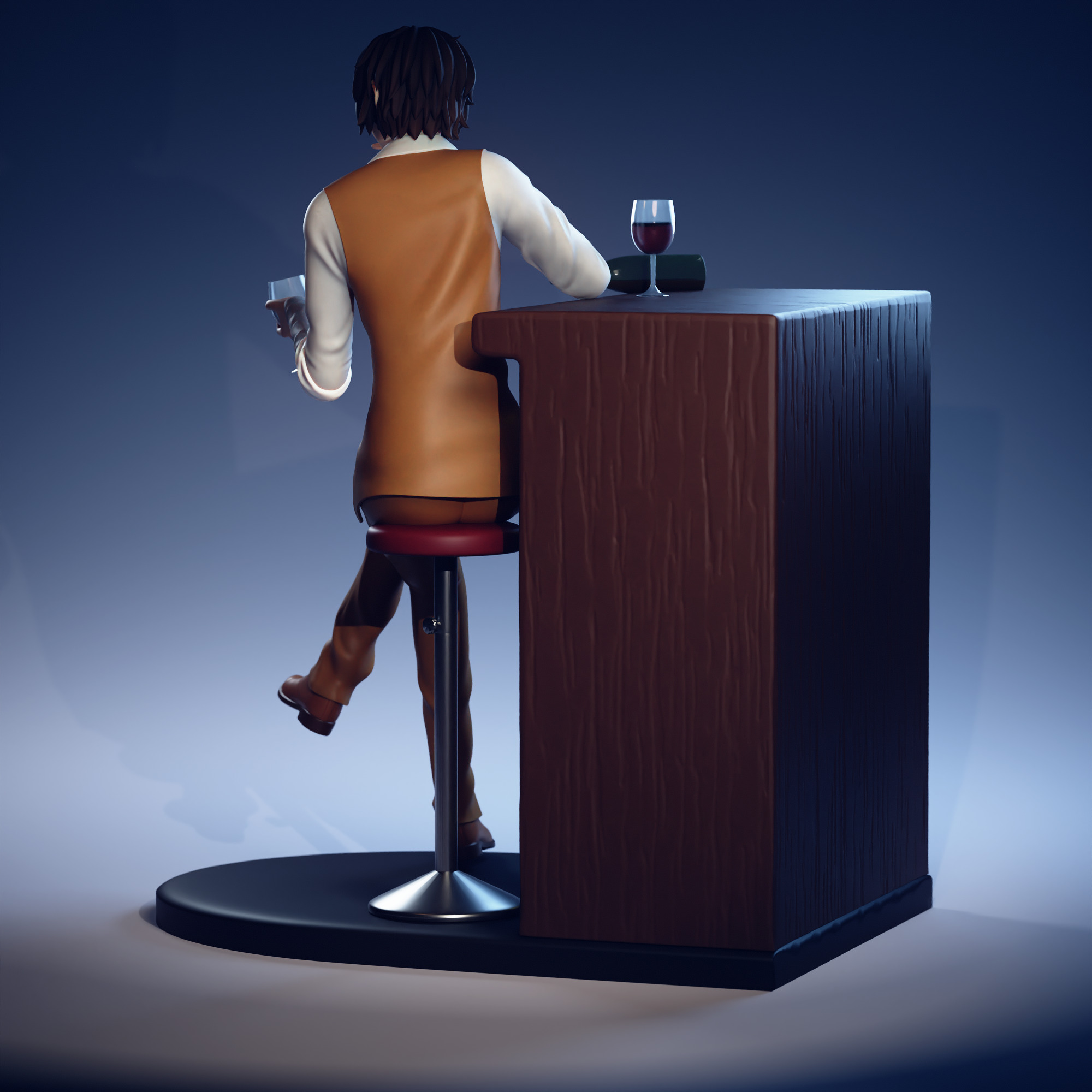 Osamu Dazai - Bungou Stray Dogs 3D print model_3
