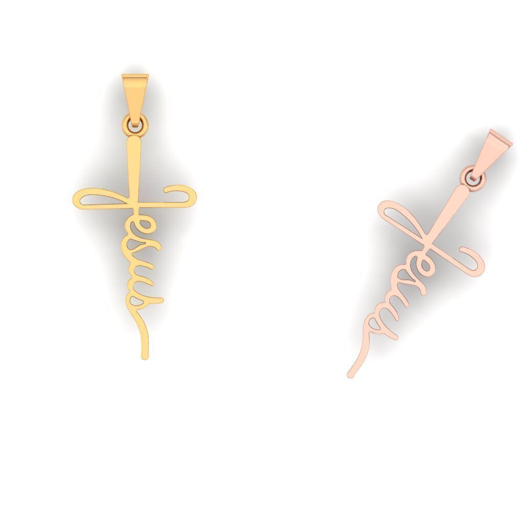 120 Cross Pendant 3d Model stl file  3D print model_81