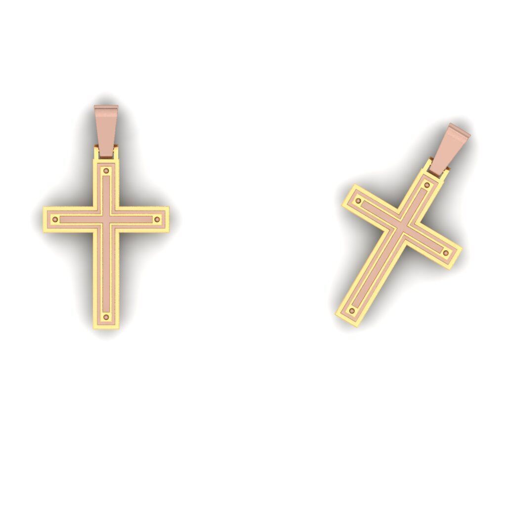 120 Cross Pendant 3d Model stl file  3D print model_47