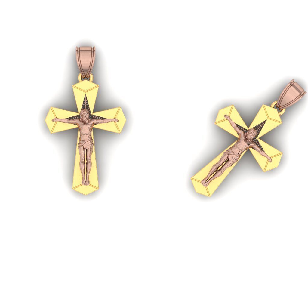 120 Cross Pendant 3d Model stl file  3D print model_41
