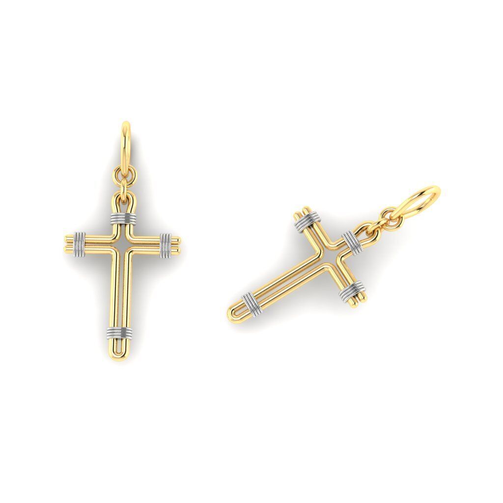 120 Cross Pendant 3d Model stl file  3D print model_64