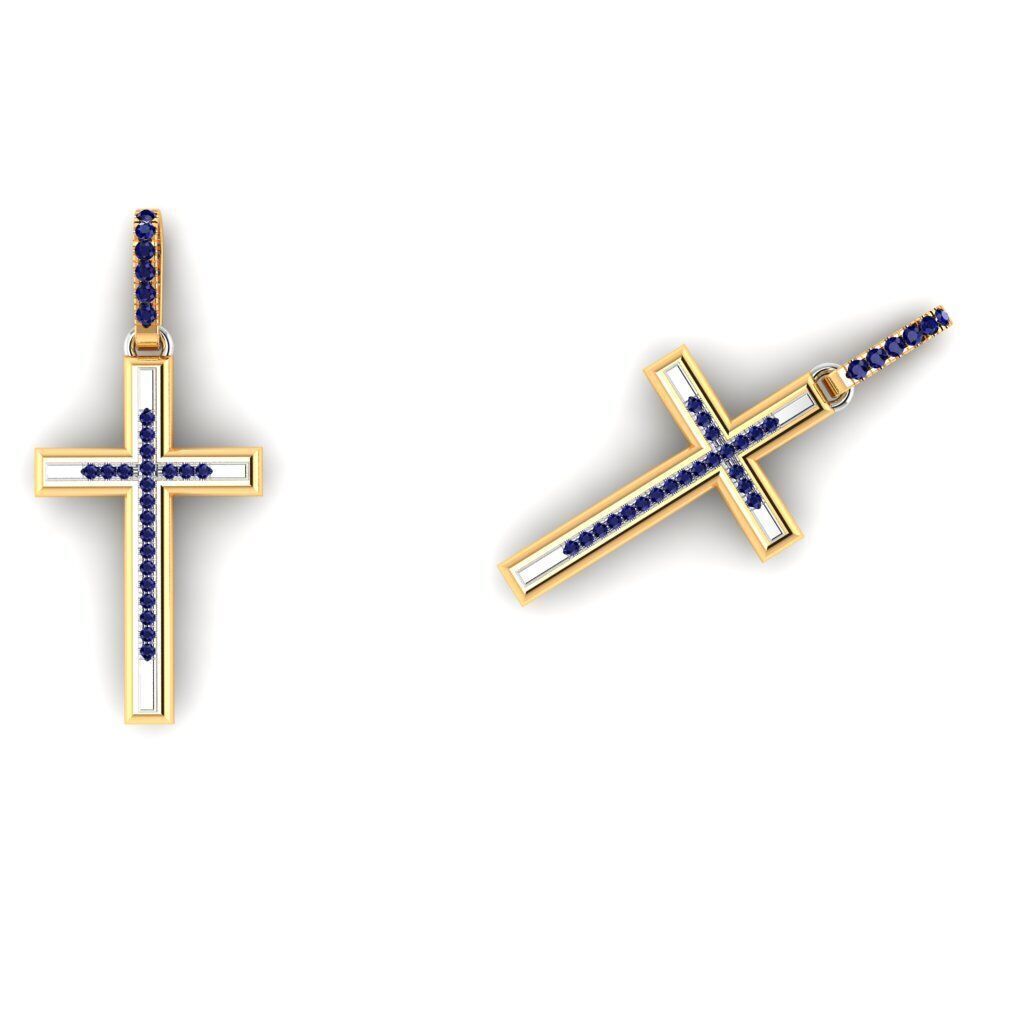 120 Cross Pendant 3d Model stl file  3D print model_44