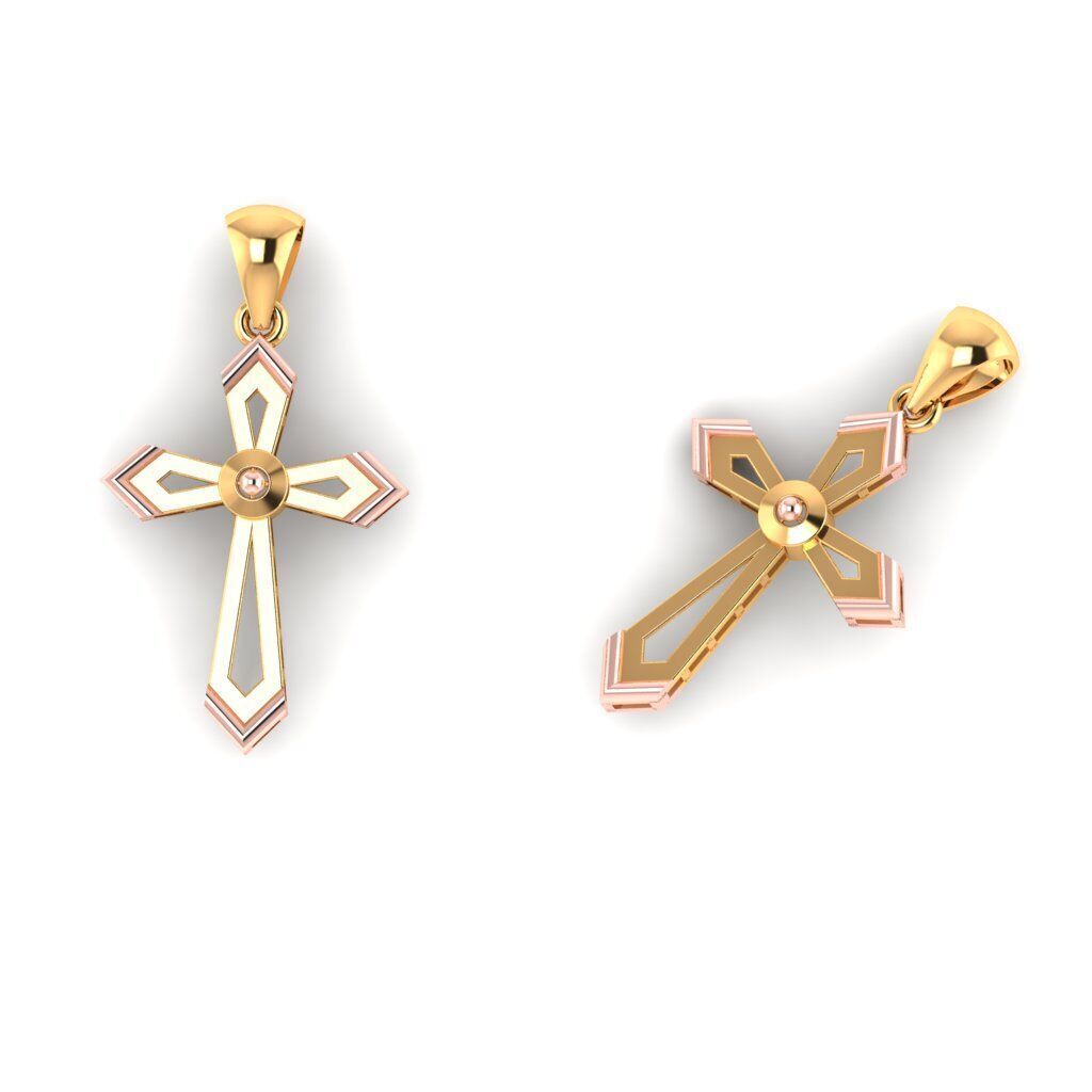 120 Cross Pendant 3d Model stl file  3D print model_52