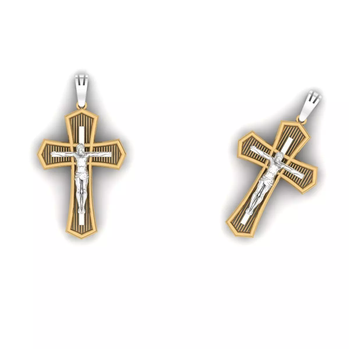 120 Cross Pendant 3d Model stl file  3D print model_0