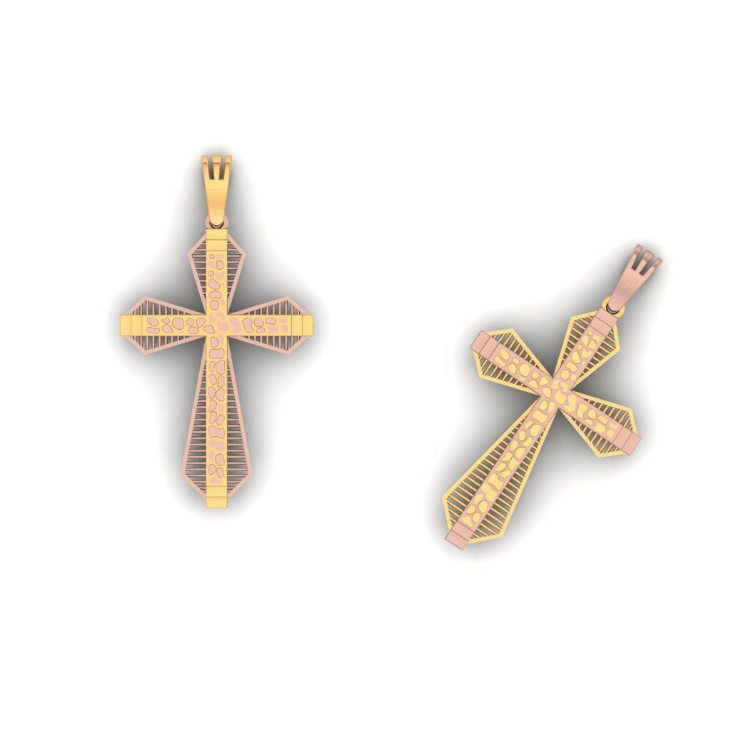 120 Cross Pendant 3d Model stl file  3D print model_32