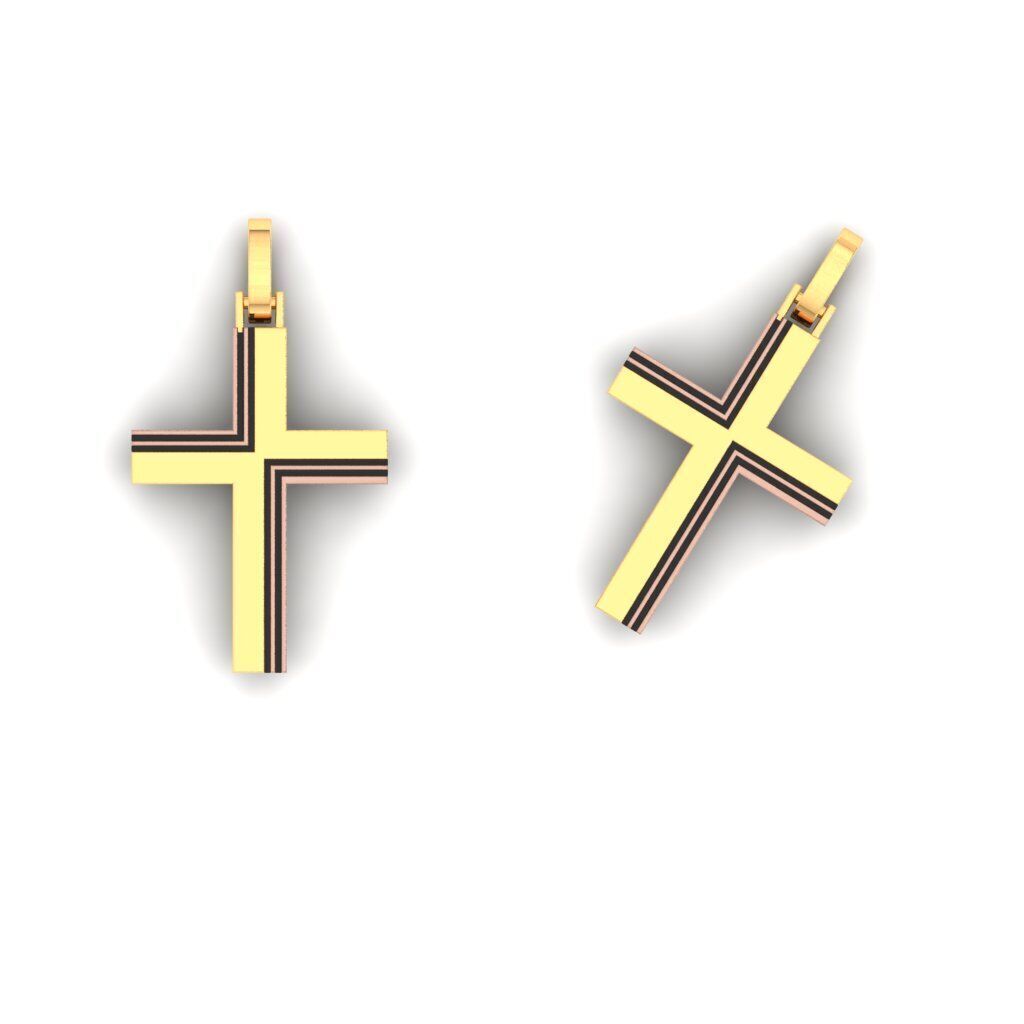 120 Cross Pendant 3d Model stl file  3D print model_77