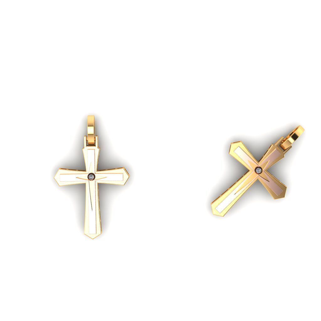 120 Cross Pendant 3d Model stl file  3D print model_95