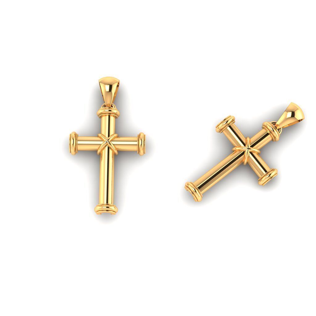 120 Cross Pendant 3d Model stl file  3D print model_60