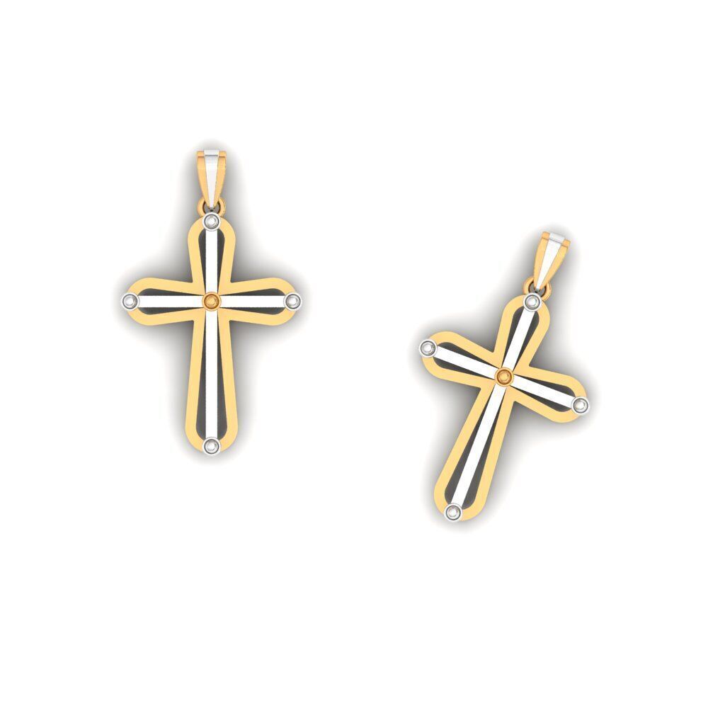 120 Cross Pendant 3d Model stl file  3D print model_65