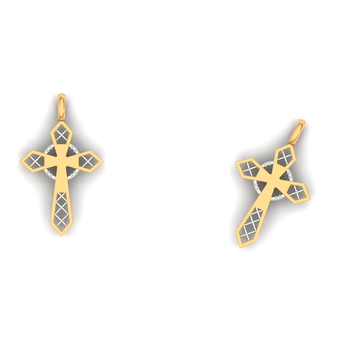 120 Cross Pendant 3d Model stl file  3D print model_33