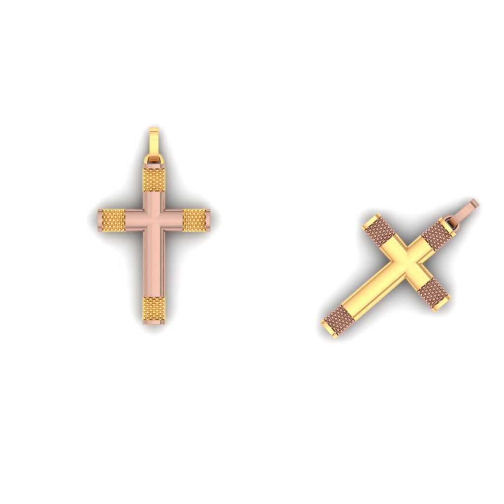 120 Cross Pendant 3d Model stl file  3D print model_83
