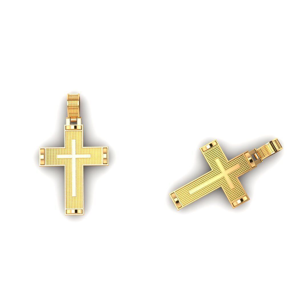 120 Cross Pendant 3d Model stl file  3D print model_21