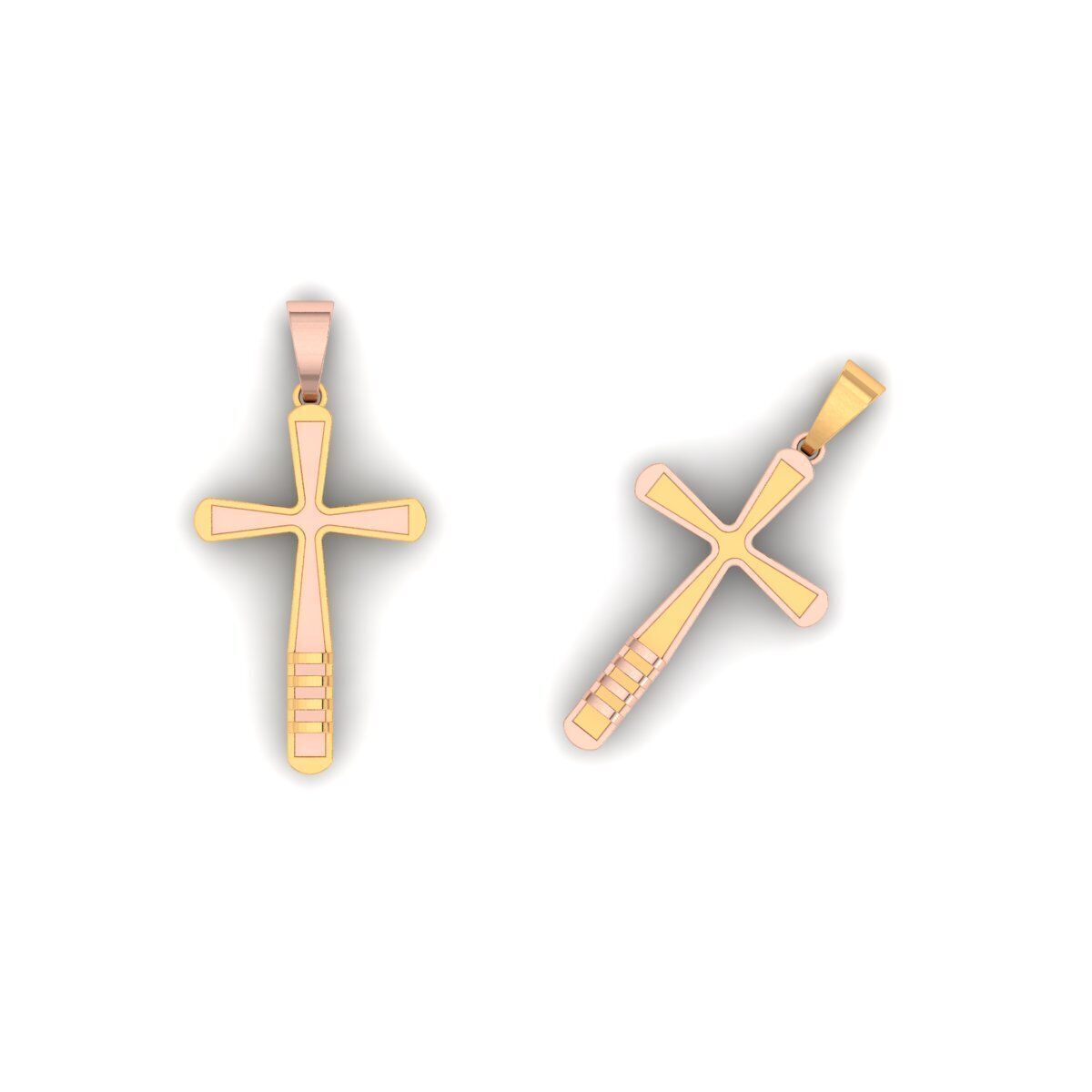 120 Cross Pendant 3d Model stl file  3D print model_45