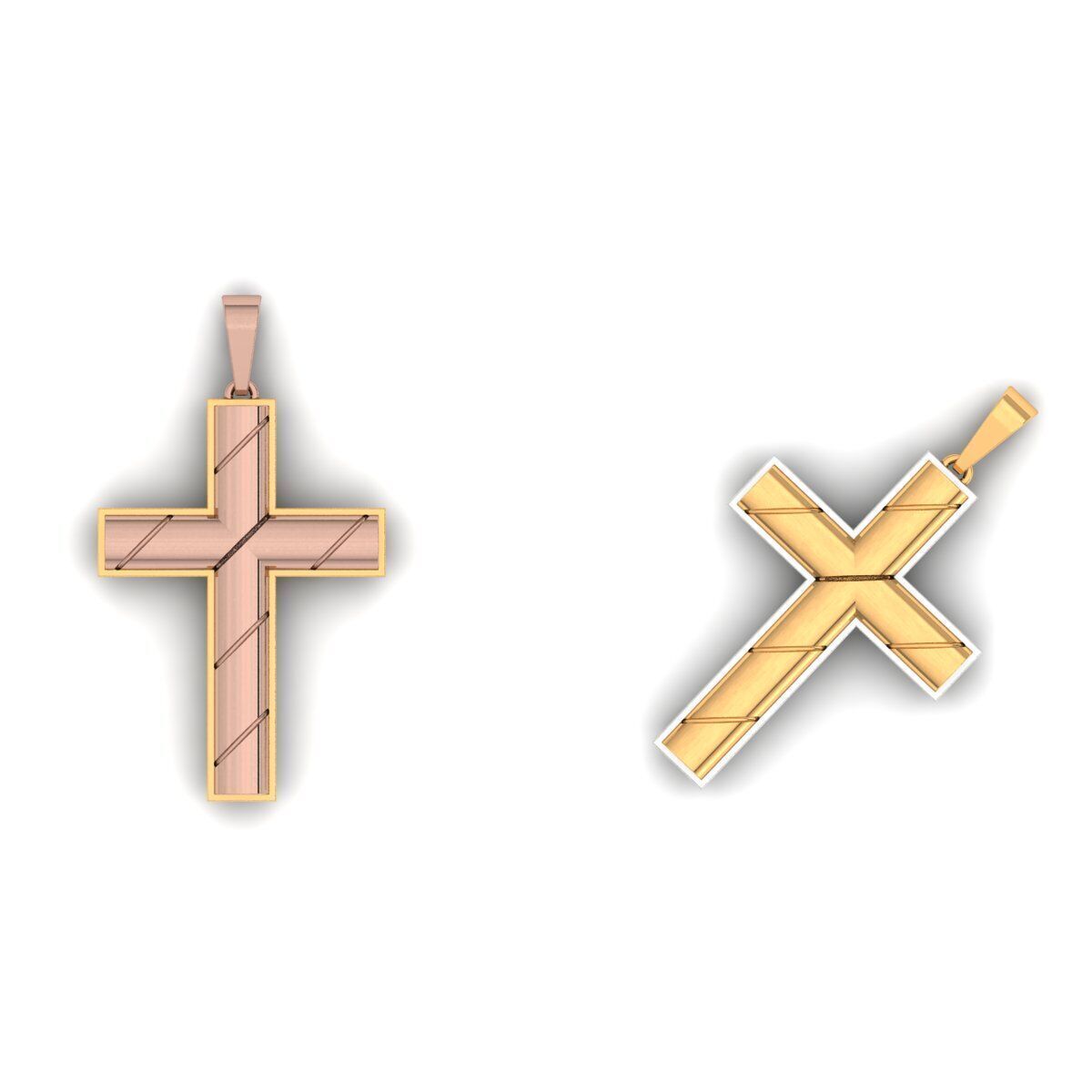 120 Cross Pendant 3d Model stl file  3D print model_99