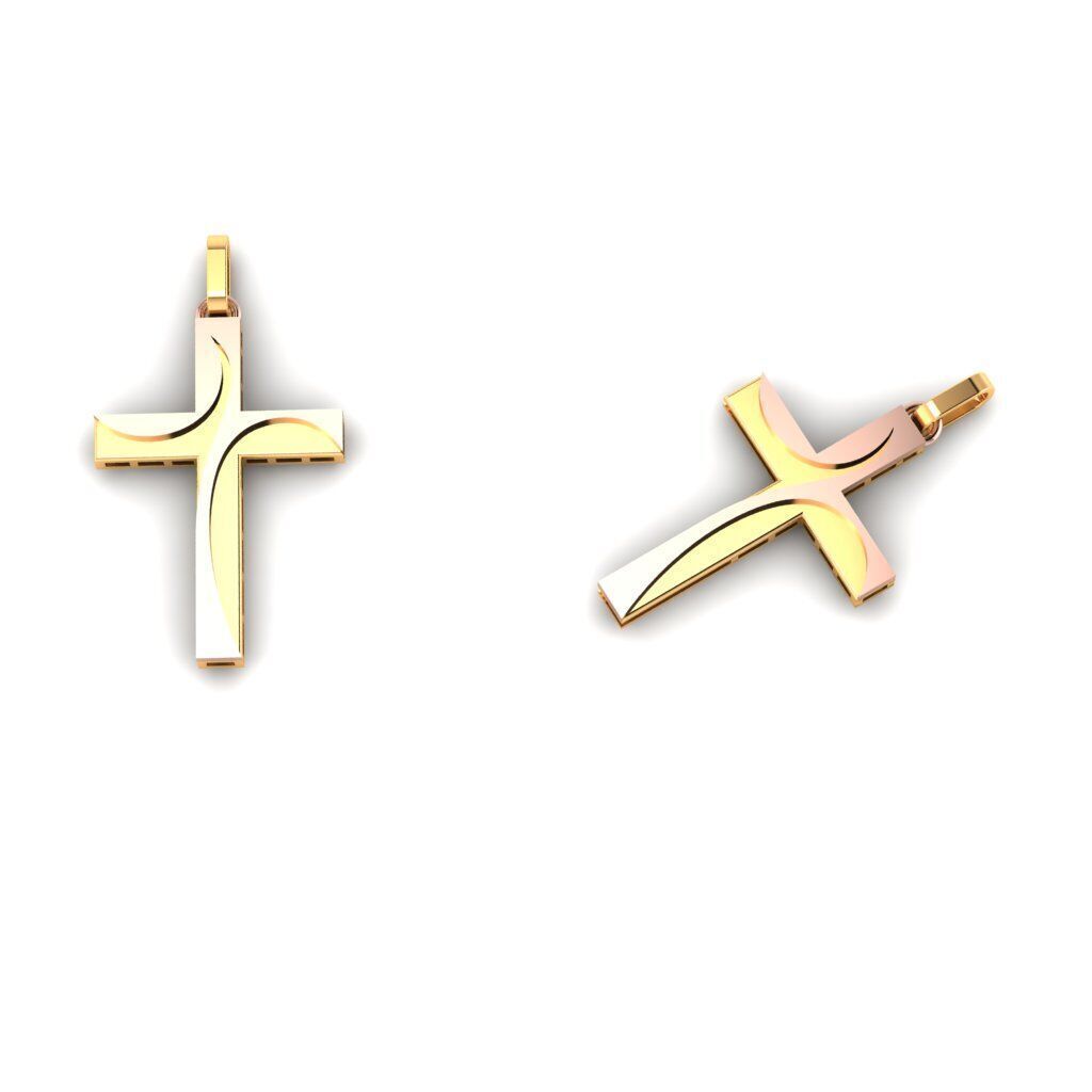 120 Cross Pendant 3d Model stl file  3D print model_96