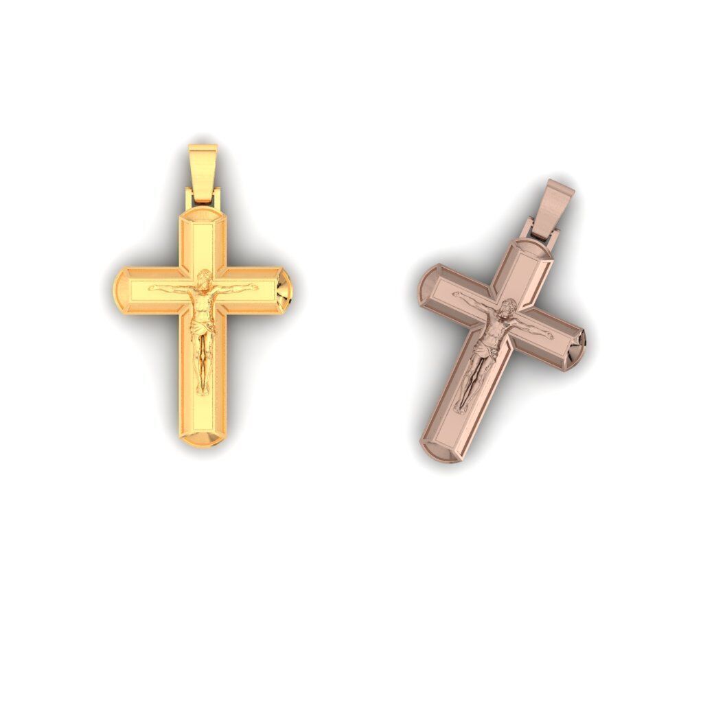 120 Cross Pendant 3d Model stl file  3D print model_80