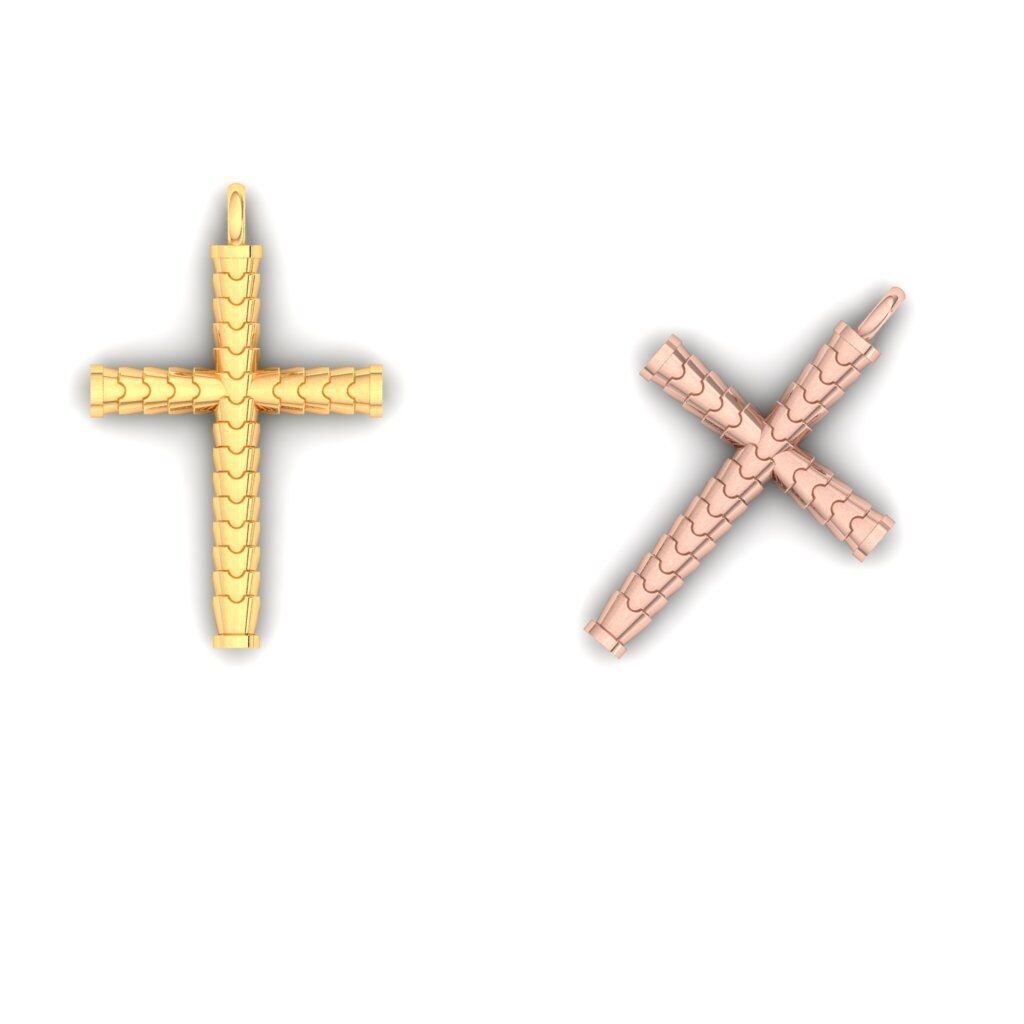 120 Cross Pendant 3d Model stl file  3D print model_61