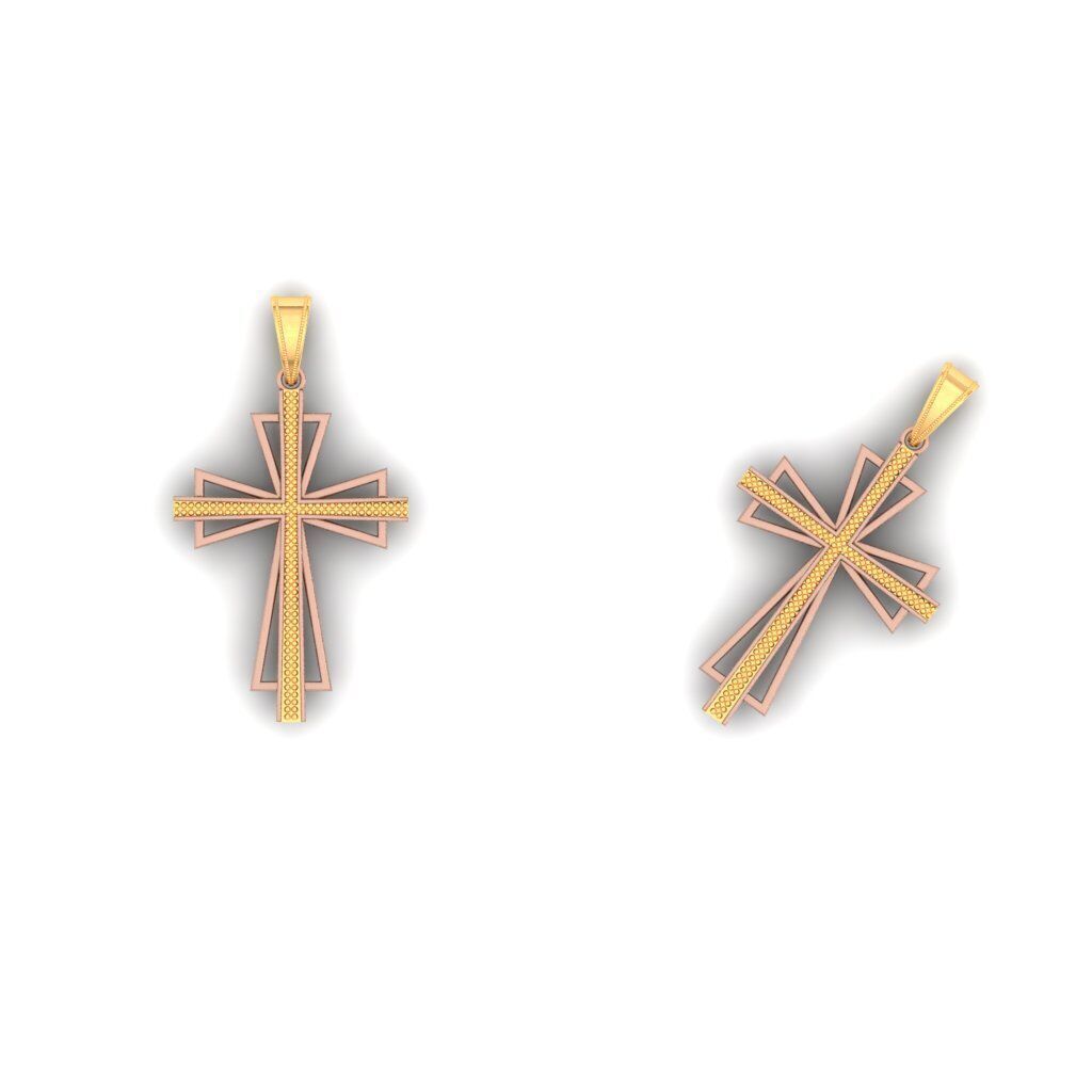 120 Cross Pendant 3d Model stl file  3D print model_82