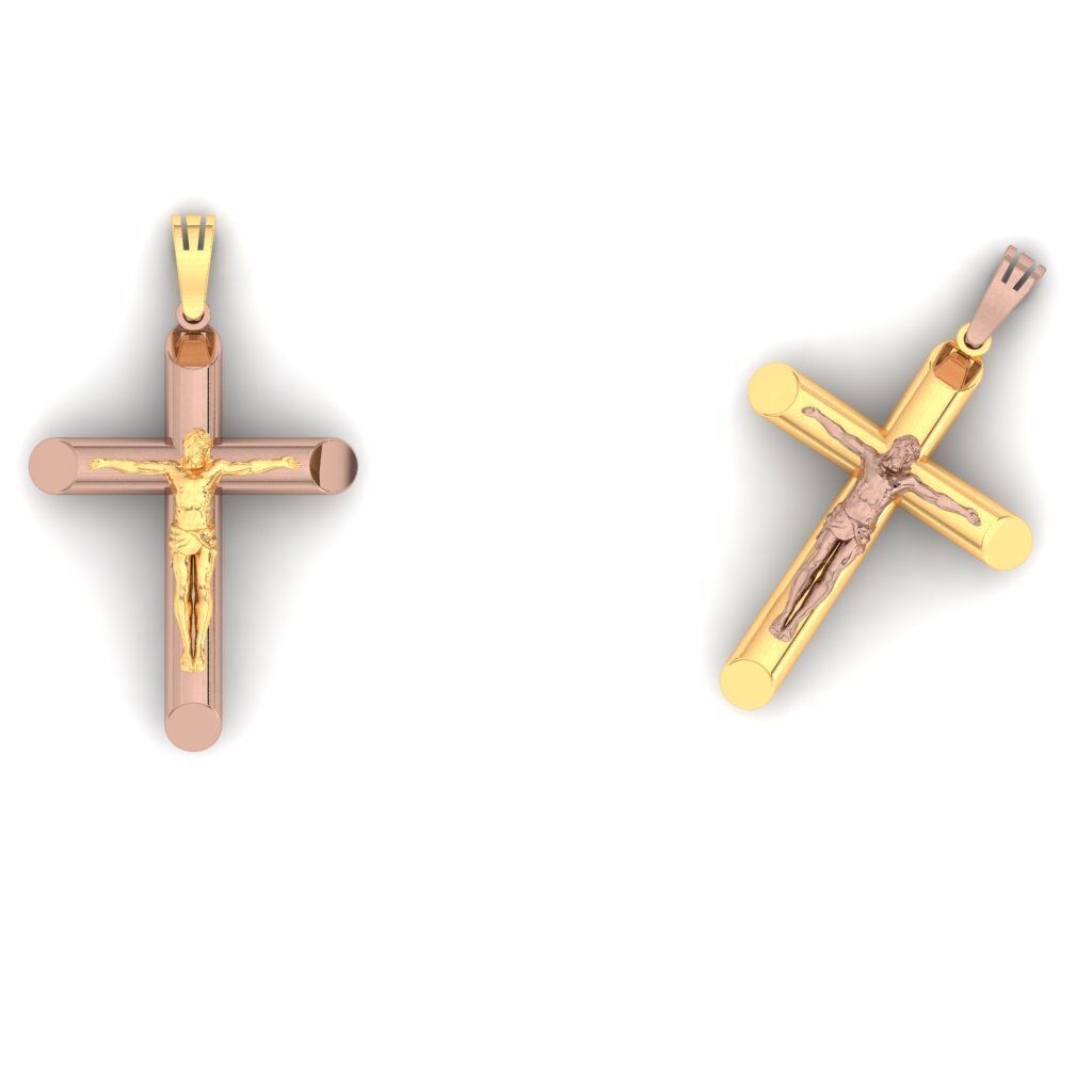 120 Cross Pendant 3d Model stl file  3D print model_49