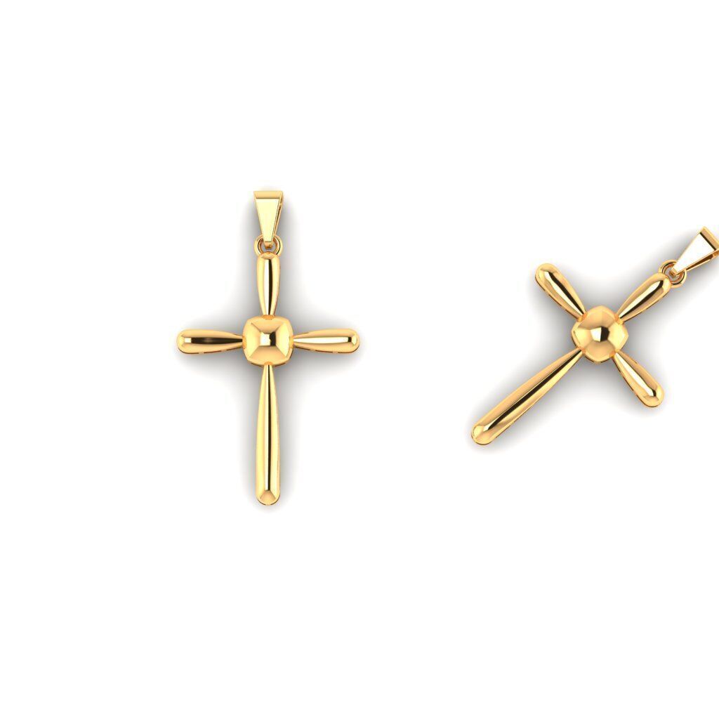 120 Cross Pendant 3d Model stl file  3D print model_76