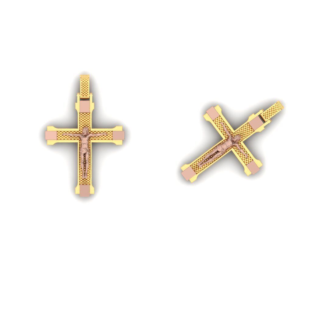 120 Cross Pendant 3d Model stl file  3D print model_74