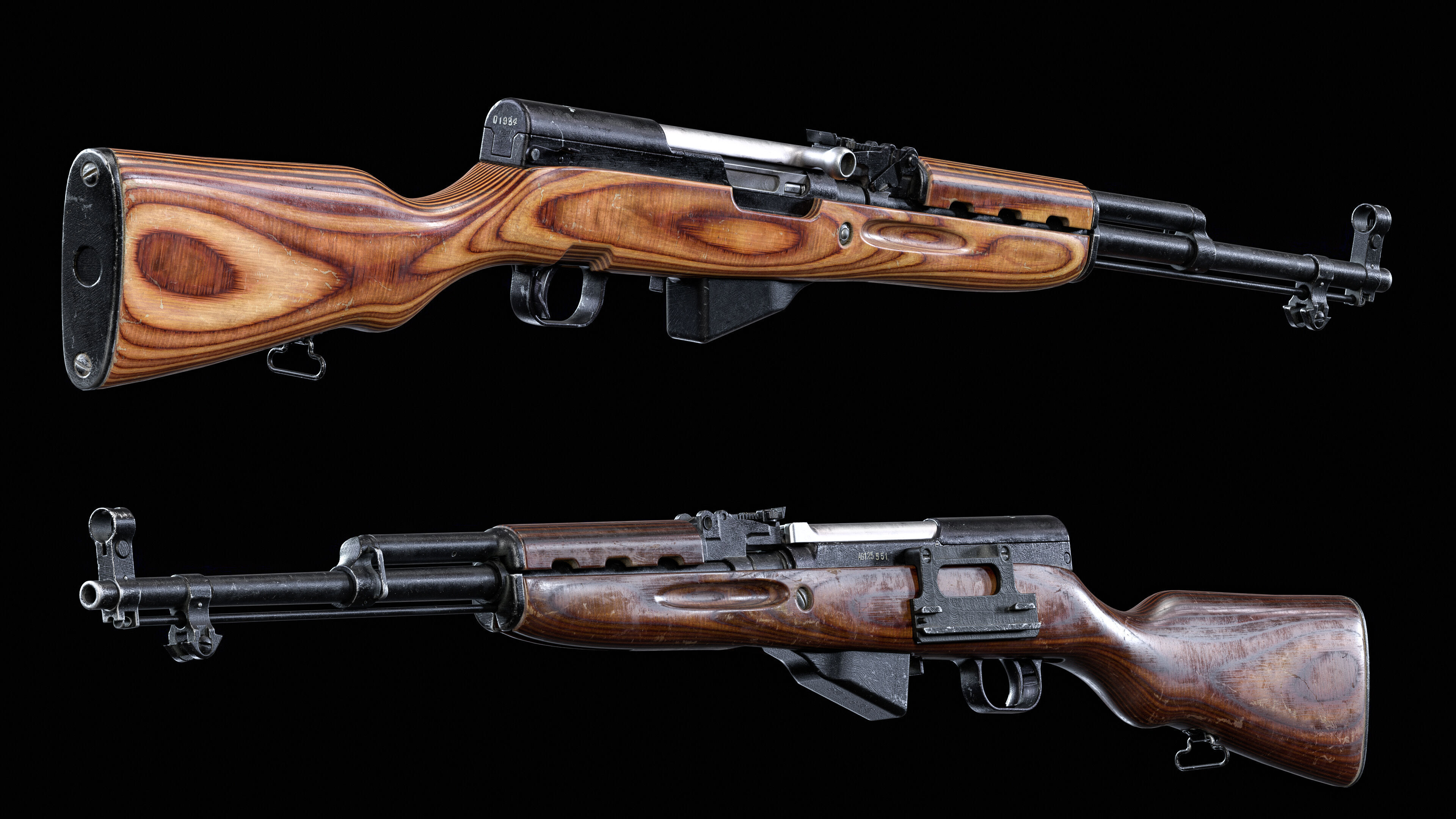 SKS Rifle - Realistic PBR Game Ready Model Low-poly 3D model_8