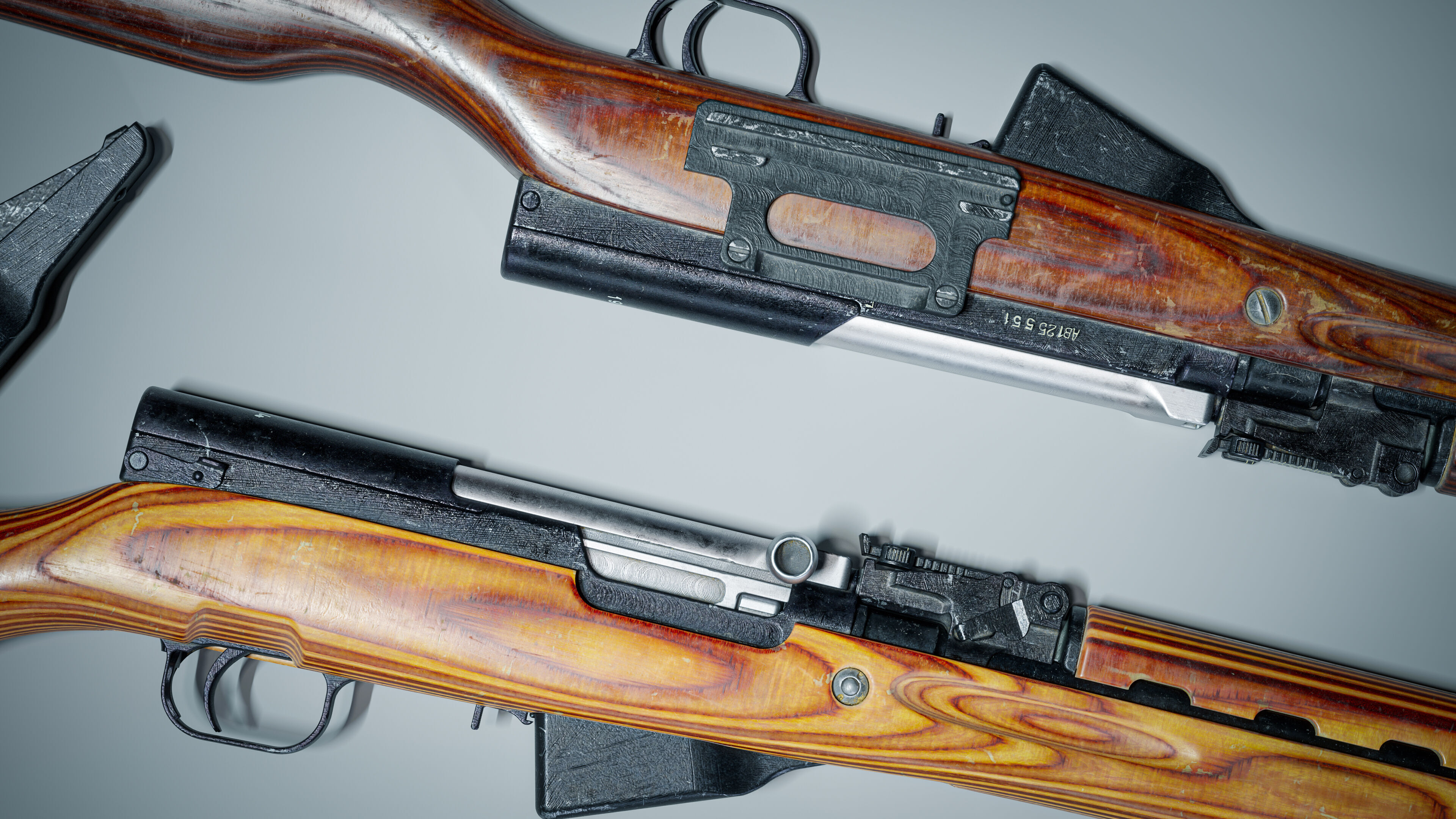 SKS Rifle - Realistic PBR Game Ready Model Low-poly 3D model_5