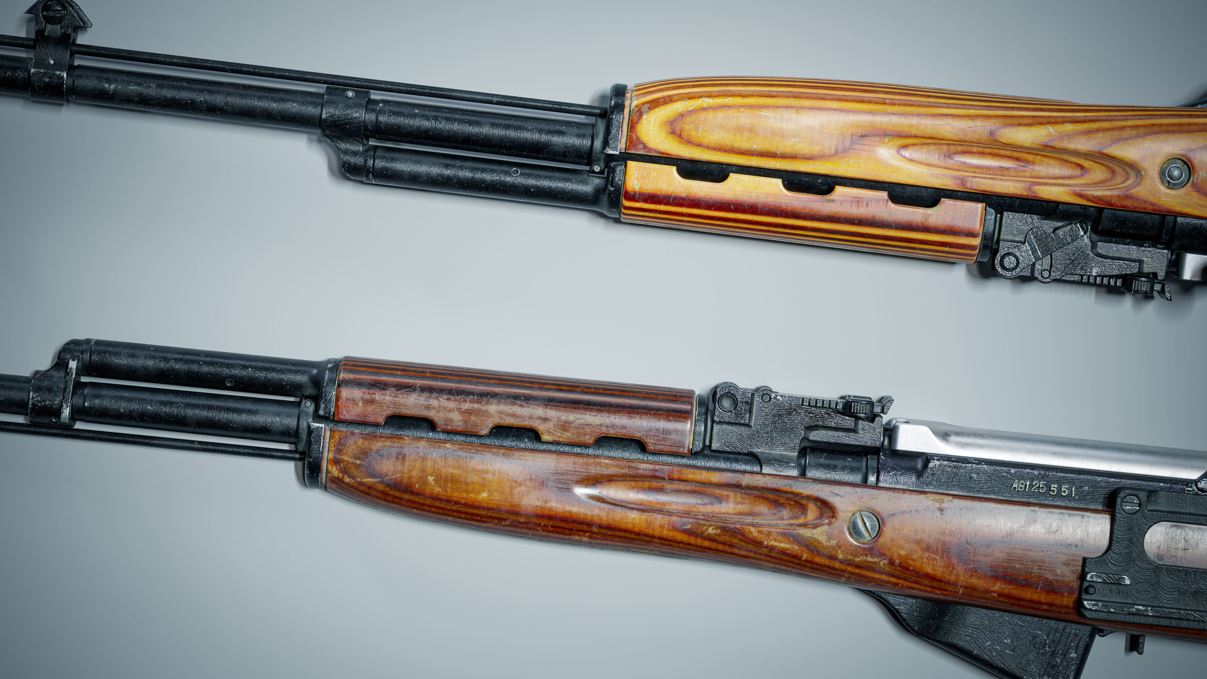 SKS Rifle - Realistic PBR Game Ready Model Low-poly 3D model_9